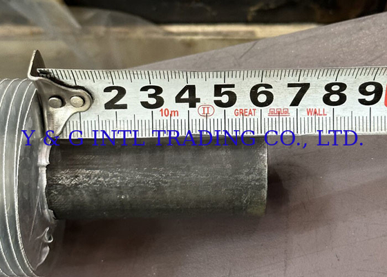 কাস্টমাইজড বেভেলড এন্ড ফিন টিউব ফিন বেধ 0.3mm 1mm